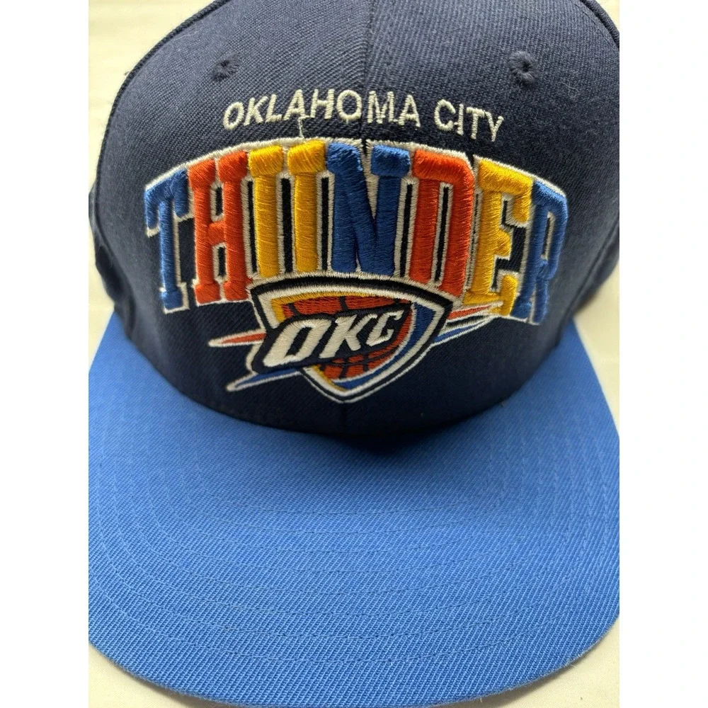 Oklahoma City Thunder OKC Basketball Ball Cap Hat‎ Snapback Baseball